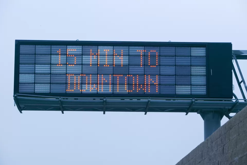 Digital Highway Sign
